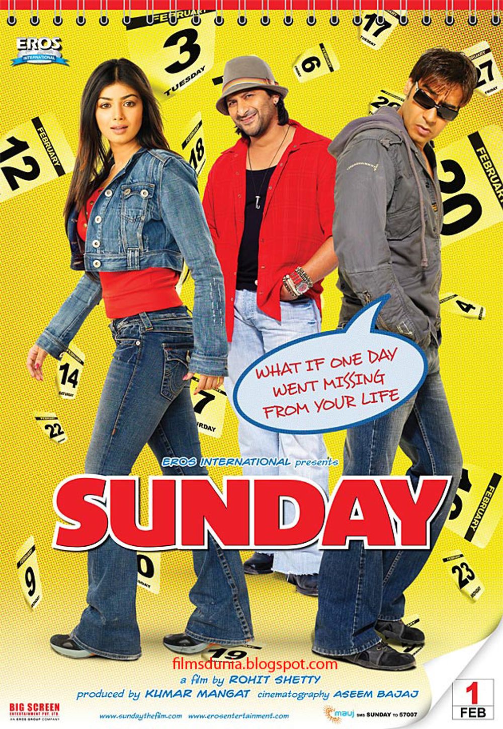دانلود فیلم هندی ( یکشنبه ) Sunday 2008 بدون سانسور